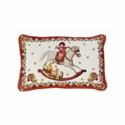 Deals 🌟 Villeroy & Boch Toys Fantasy Embroidered Rectangular Reversible Pillow, 18.9 X 12.6' Multi 👍