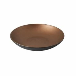 Promo 😀 Villeroy & Boch Manufacture Rock Glow Individual Pasta Bowl Copper & Black 💯
