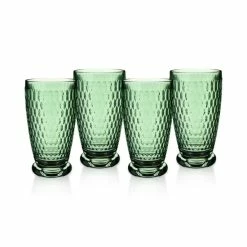 Hot Sale 💯 Villeroy & Boch Boston Highball Glasses, Set Of 4 Green 🔔