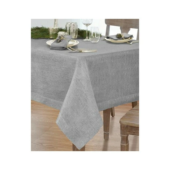 Hot Sale 🔔 Villeroy & Boch La Classica Luxury Metallic Linen Fabric Tablecloth, 70x146 Ivory/gold 💯 2 Hot Sale 🔔 Villeroy & Boch La Classica Luxury Metallic Linen Fabric Tablecloth, 70x146 Ivory/gold 💯 - Image 2