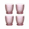 Best Sale 🧨 Villeroy & Boch Boston Rose Double Old Fashioned, Set Of 4 🎁