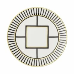 Deals 🛒 Villeroy & Boch Metro Chic Salad Plate Stripe Rim No Color ⭐