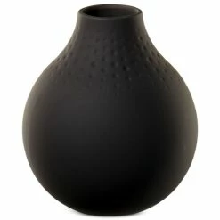 Brand new ๐ฏ Villeroy & Boch Black Perle Vase NO.3 ๐งจ